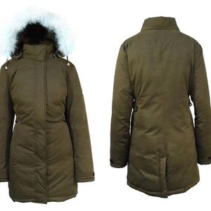 Spire by Galaxy Jackets & Coats - NWT Olive Heavy-Weight Parka W/ Faux Fur Hood Spire by Galaxy Jackets & Coats - NWT Olive Heavy-Weight Parka W/ Faux Fur Hood